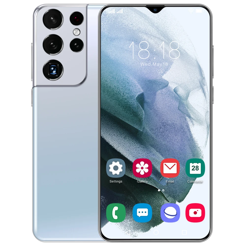 

S21Ultra 5G Smart Phones With Epen 6.7 Inch 1440*3200 8GB+256GB 32MP+50MP 6800mAh Andriod 11 Qualcomm 888 Fingerprint ID Celular