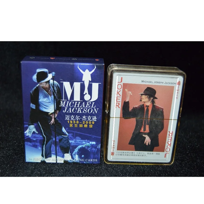 54 шт./компл. бумажный коллектив супер звезда Майкл Джексон покер карта набор