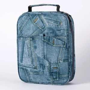 Denim Пенал высокой емкости 72/120/150 отверстия пенал коробка прекрасная многофункциональная сумка для хранения школьные принадлежности estojo escolar CL-19177 - Цвет: Denim