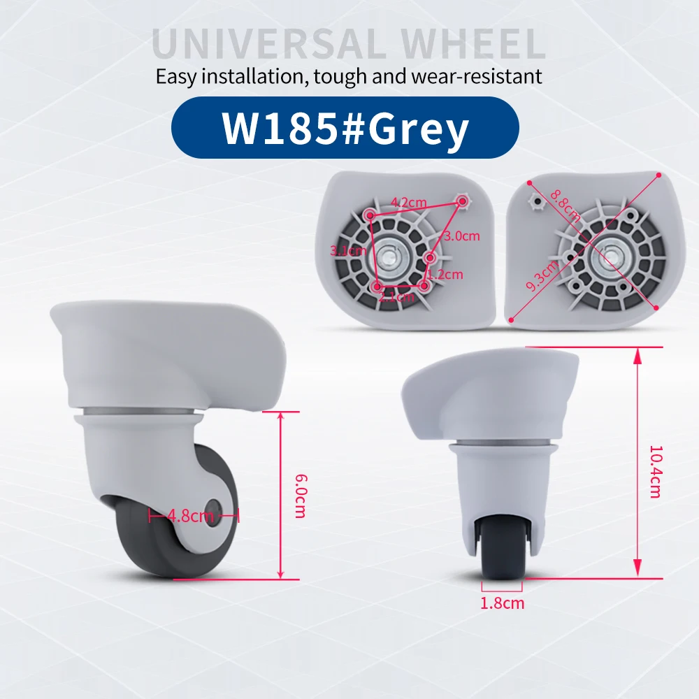 Trolley wheels Compatible with Mailv 47R  parts suitcase luggage repairs casters accessories detachable one-piece durable