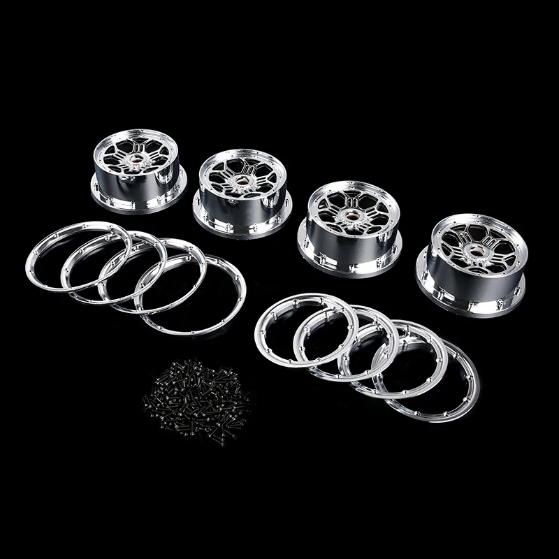 

Front and Rear New Wheel Hub with Ring Screws Set for 1/5 HPI ROFUN ROVAN KM BAJA 5B SS RC CAR Toys PARTS