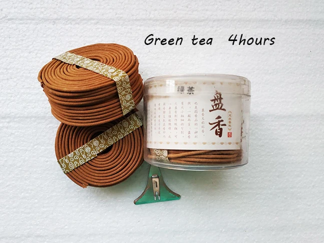 Green Tea 48 шт./кор. натуральный катушки Ладан ароматерапия аромат в помещении индийские буддийские сандаловое дерево Ладан без Кадило - Аромат: Green Tea