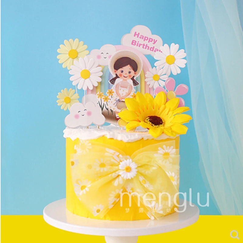 Полевая Маргаритка для девочек украшение вечевечерние милый подарок выпечки