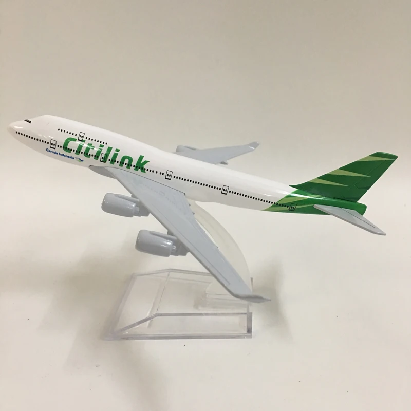JASON TUTU 16 см самолет 1:400 литой металлический модель игрушки "Indonesia Boeing 747" Модель