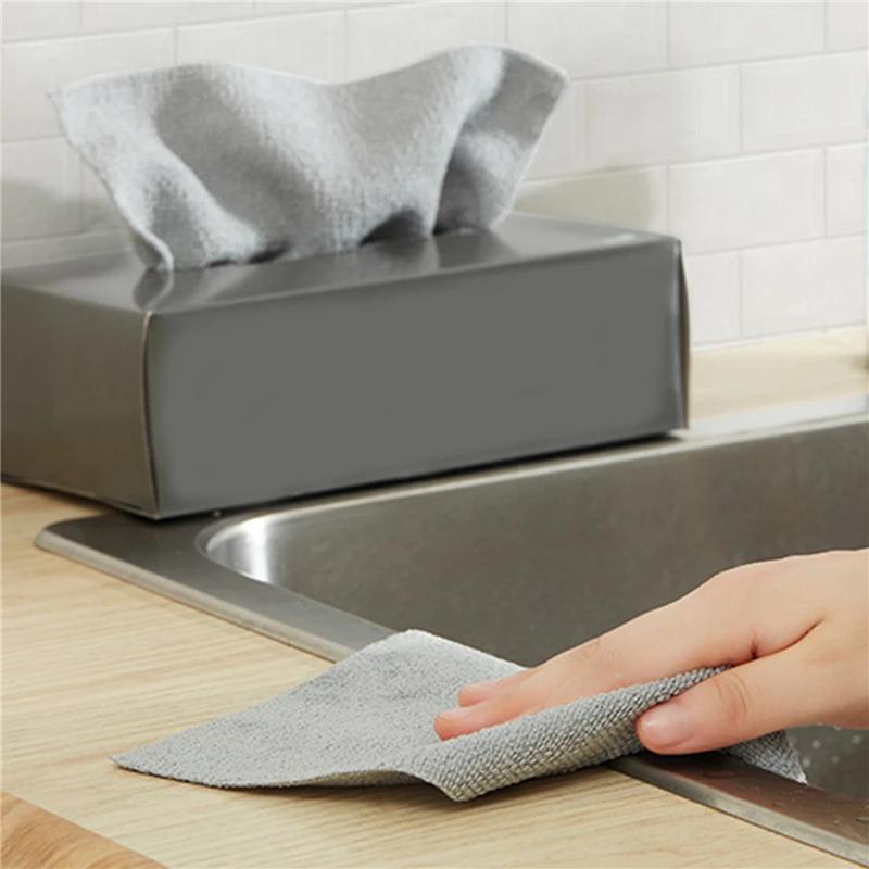 20pcs Kitchen Towel Cleaning Cloth For Window Glass Car Floor Rags Bowl Dish Tile Wipe Duster Home Tool Anti-grease |