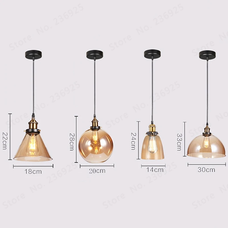 

GZMJ Vintage Retro Glass Pendant Lamps Light Nordic Hanglamp Home Decor Kitchen Pendant Led Lights Fixtures Abajur Hanging Lamps