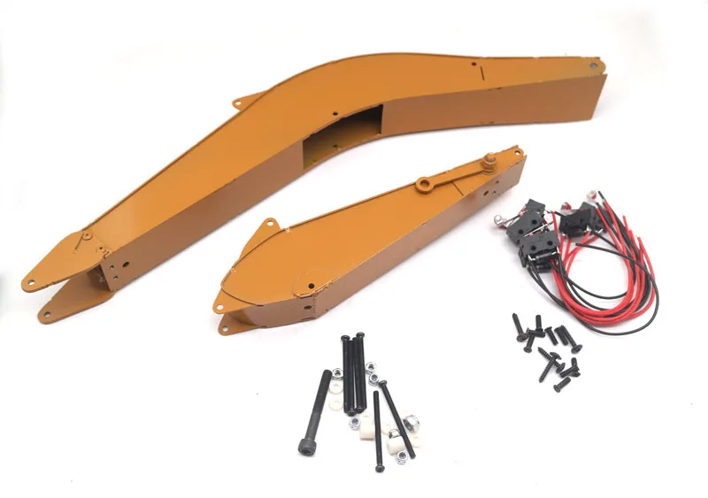 Обновленный полностью металлический большой и маленький кронштейн для гусеничного автомобиля HUINA 1550, 15 каналов, 2,4 ГГц, 1:14, экскаватор на радиоуправлении, металлический кронштейн