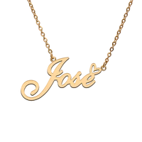 god with love heart personalized character necklace with name jose for best friend jewelry gift