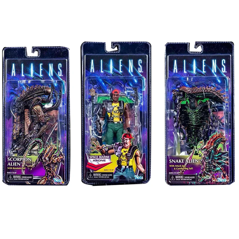 2019 NECA 13th модельный ряд сет инопланетяне и хищник Скорпион со змеиным рисунком