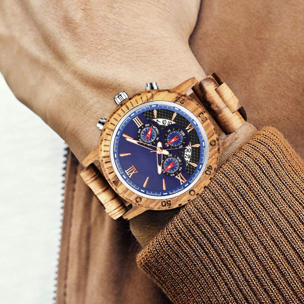 Часы наручные мужские с большим циферблатом креативные кварцевые спортивные 3