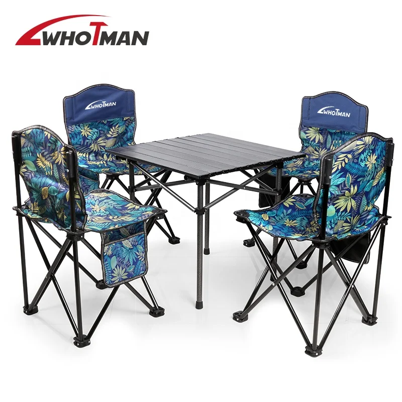 

Whotman 70318 Picnic Party 4 People Easy Carry Folding Camping Chair Foldable
