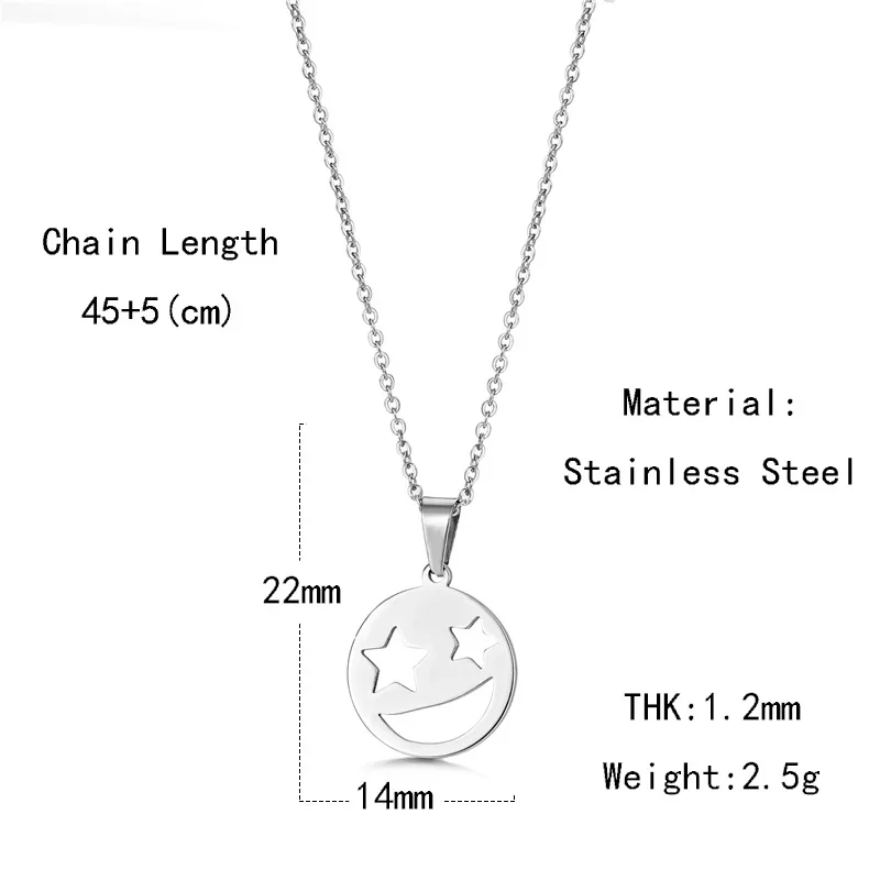 Модные ожерелья из нержавеющей стали для женщин и мужчин забавная подвеска в