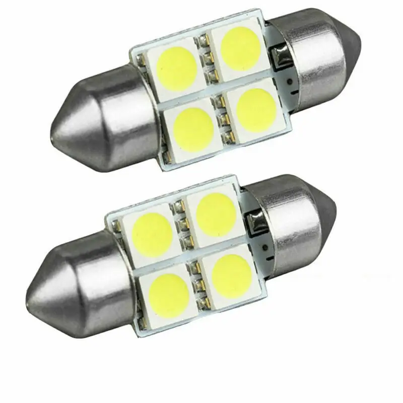 

14 PCS/Set Auto Interior Dome Reading Light LED Bulb License Plate Trunk Lamp Bulb Mixed LED Car T10 5050 3SMD COB White 31-39mm