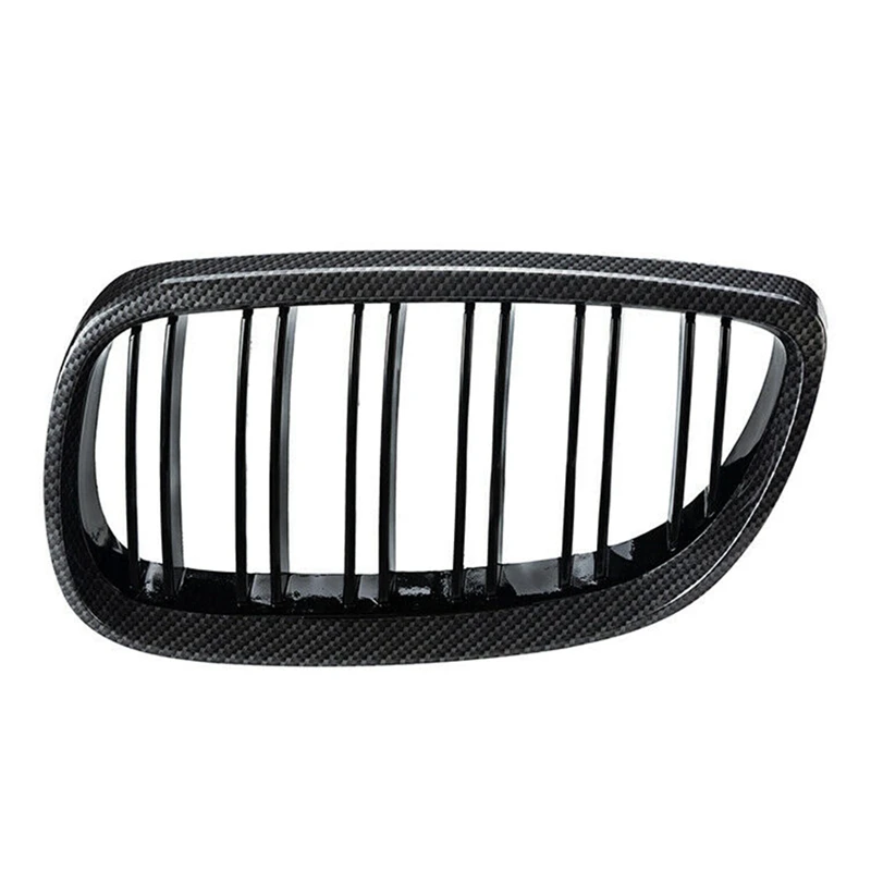 for -BMW E90 E92 E93 M3 328I 335I 2007-2011 Carbon Fiber Look Front Kidney Grille 51137157275 51137157276 Car Accessories images - 6