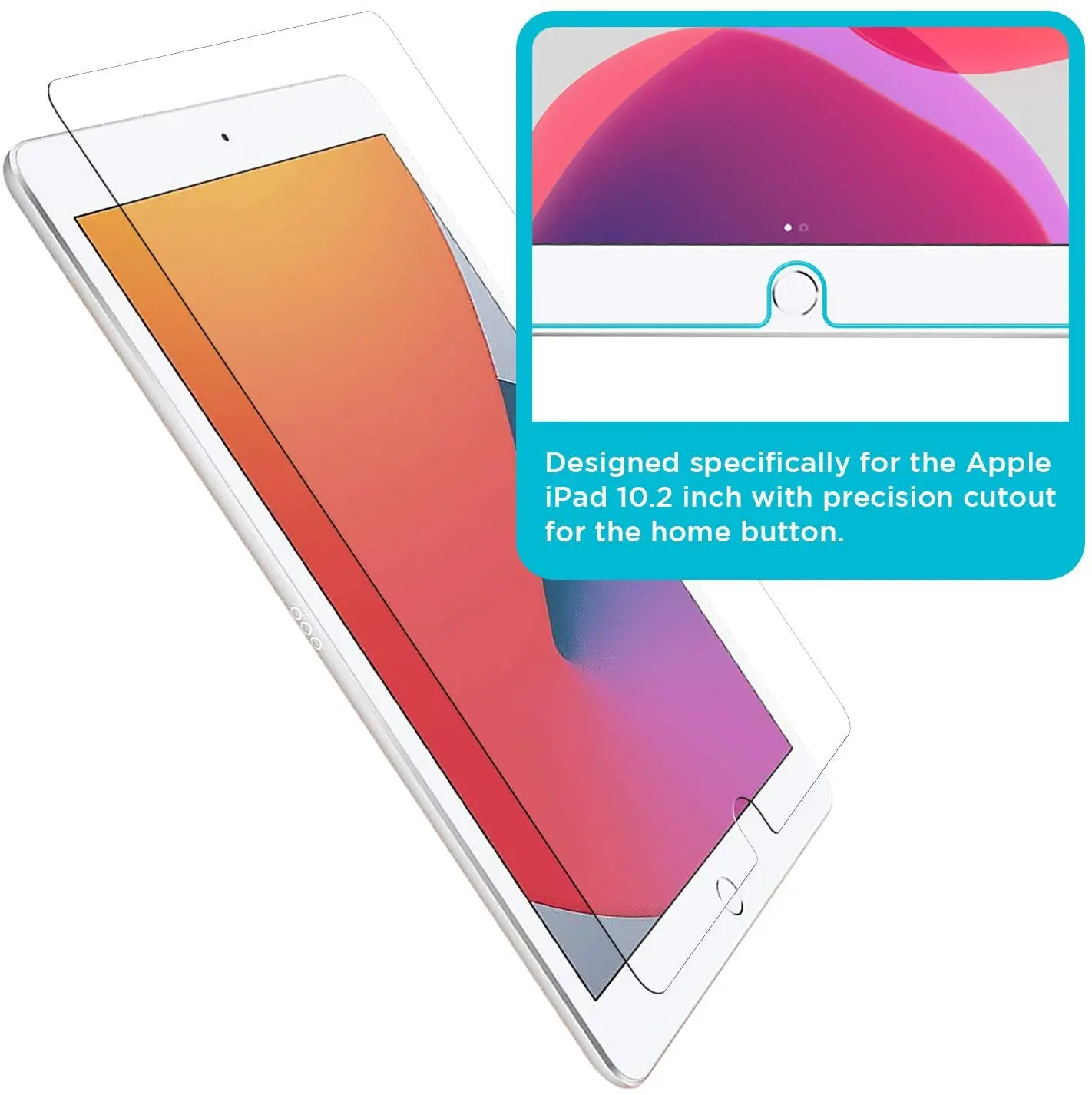 

For Apple IPad 2020 8th 10.2 Inch Tablet Tempered Glass Screen HD Eye Protection Anti-Fingerprint Tempered Film