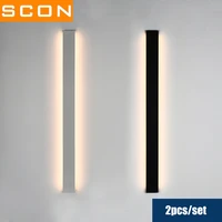 SCON LED indoor wall lamp ultra-thin modern bedroom living room staircase lamp sofa background lamp piece set