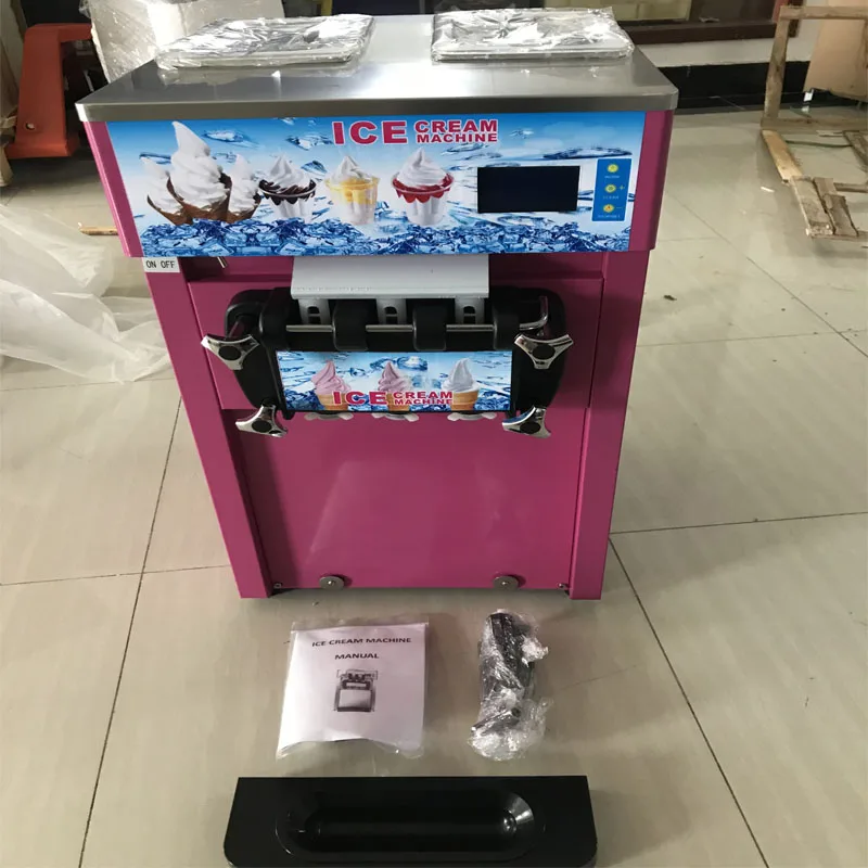 Производитель мороженого 1.8л * 2 коммерческое автоматическое йогуртное мороженое