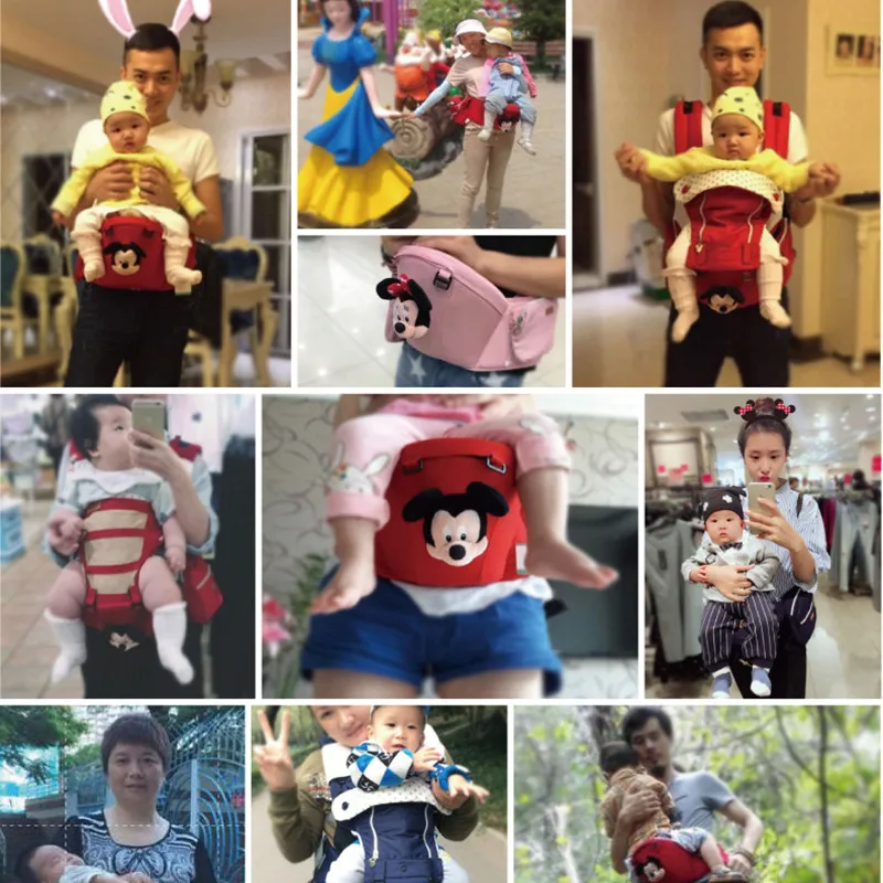 Disney Микки Мышь Рюкзаки кенгуру талии стул Детские Хип сиденья пояс Рюкзак