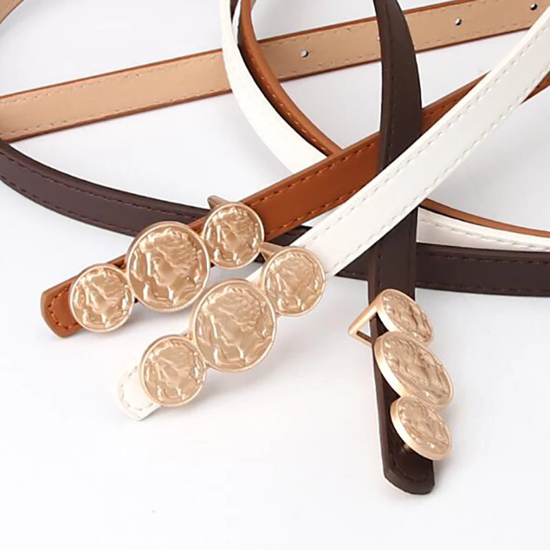 

New Casual Waistband PU Style Band Women Solid Belts Female Fashion Lady Girdle Heart Design Buckle 105cm*1.4cm