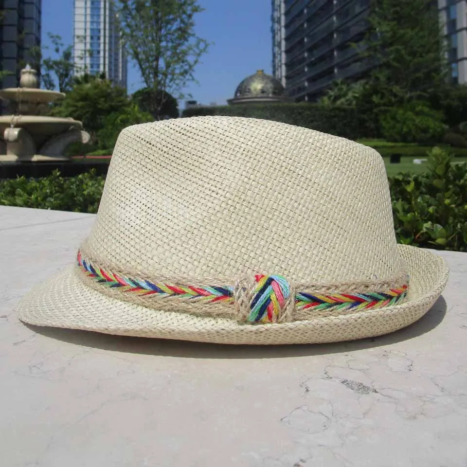 Летняя шляпа унисекс от солнца Повседневная Соломенная для отдыха женская