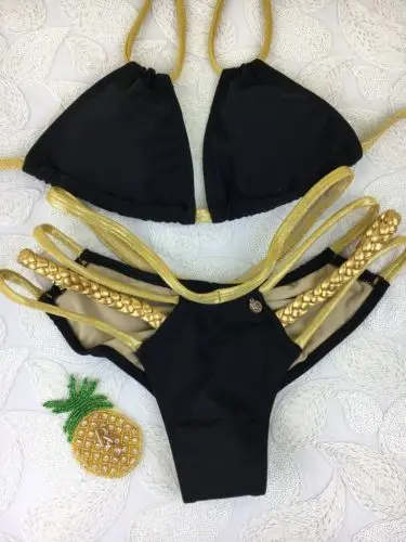 

Swimwear Women Sexy Push Up Bra Bandage Bikini Set Swimsuit Swimwear Triangle Biqunis Bathing Suit Beachwear