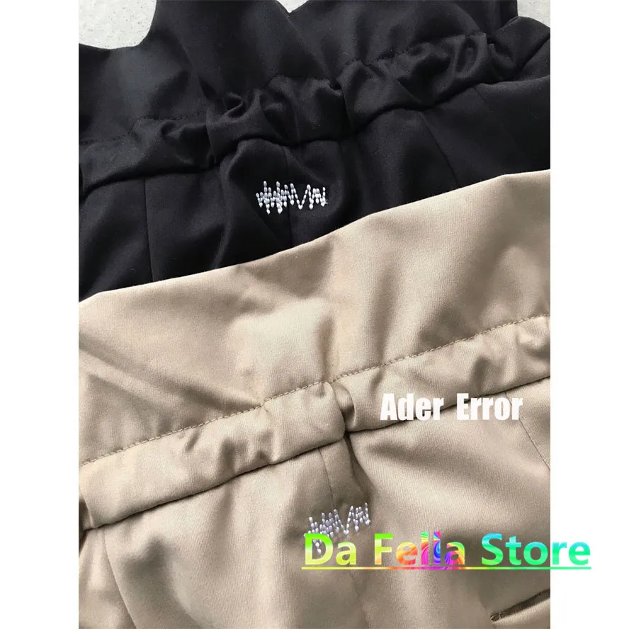 ADER ERROR Pants 2021SS Men Women Drawstring Paperbag Waist Adererror Straight Pants High Street Loose Thicken Ader Trousers