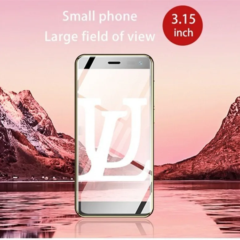 Подарок! Ulcool U2 мини-телефон на базе Android 4G LTE 3,1" MTK6739 четырехъядерный 1 гб 8 гб Android 8,1 телефон кожаный роскошный смартфон PK SOYES