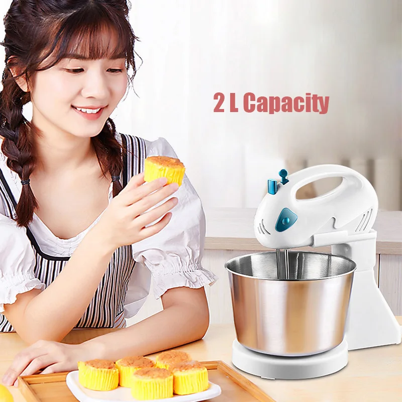 

220V EU Mini 7 Speed Manual Electric Handheld Mixer Egg Beater Automatic Cream Food Cake Baking Dough Mixer Food Blender