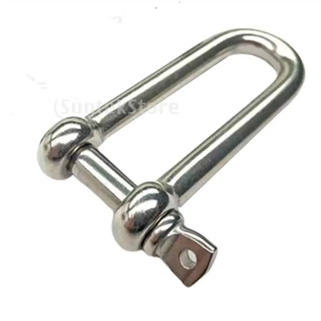 

304 Stainless Steel Long D-Shackle Chain Shackle Rigging Fastener 12MM