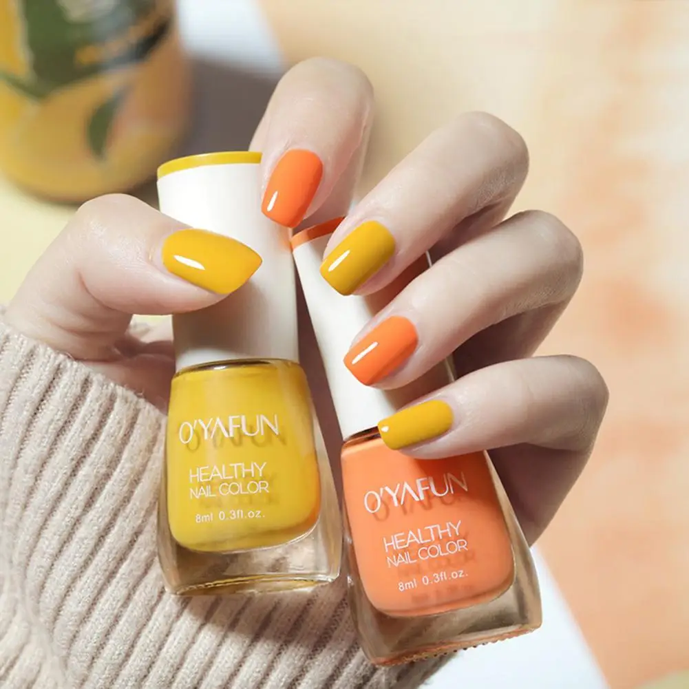

8ml Nail Polish Gel Tearable Water-Based Healthy Extract Fragrant Colorful Manicure Polish for Home