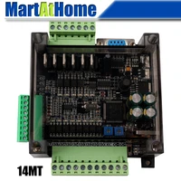 fx3u 14mr fx3u 14mt plc industrial control board 24v input 6ad output 2ad with shell rs485 rtc time clock