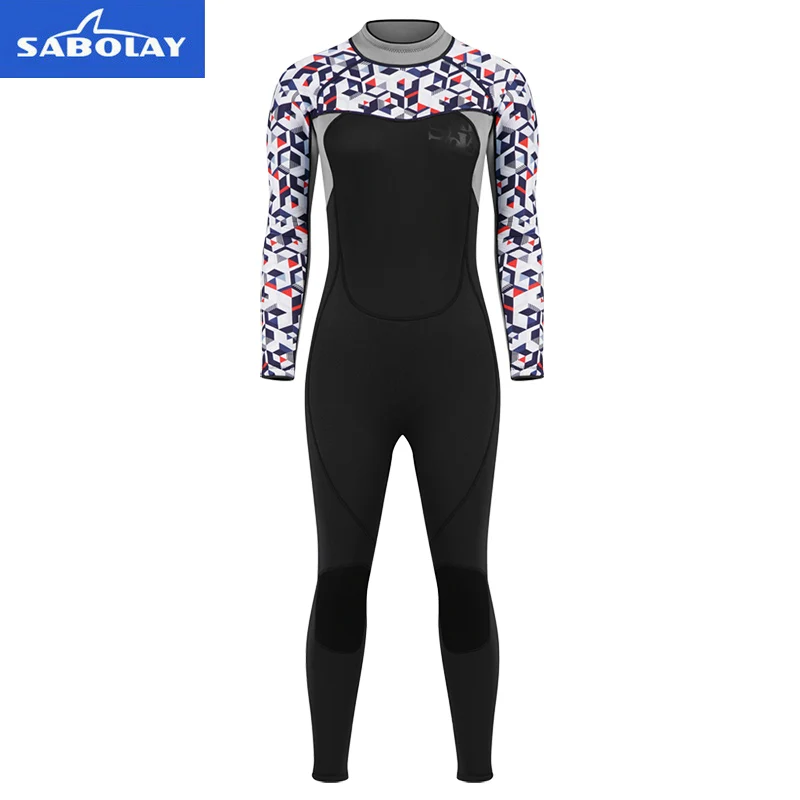 Женский неопреновый гидрокостюм SABOLAY 3 мм SCR Высокоэластичный для серфинга одежда