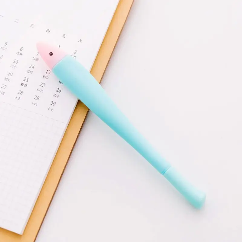 2 шт./упак. Милая рыбка Форма гелевые ручки кавайные канцелярские принадлежности