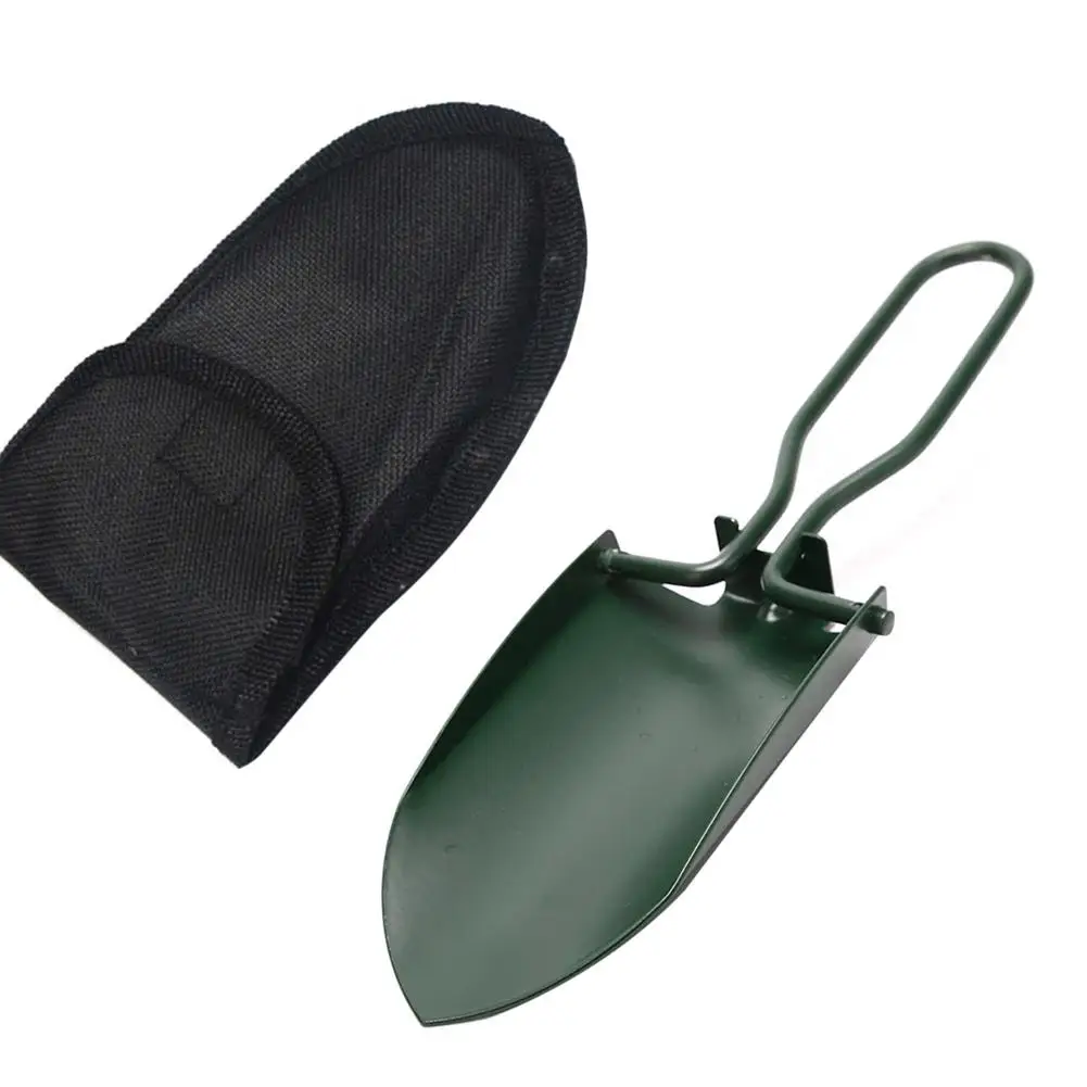 Мини Нержавеющая сталь Складная Лопата для кемпинга садовых инструментов ткань