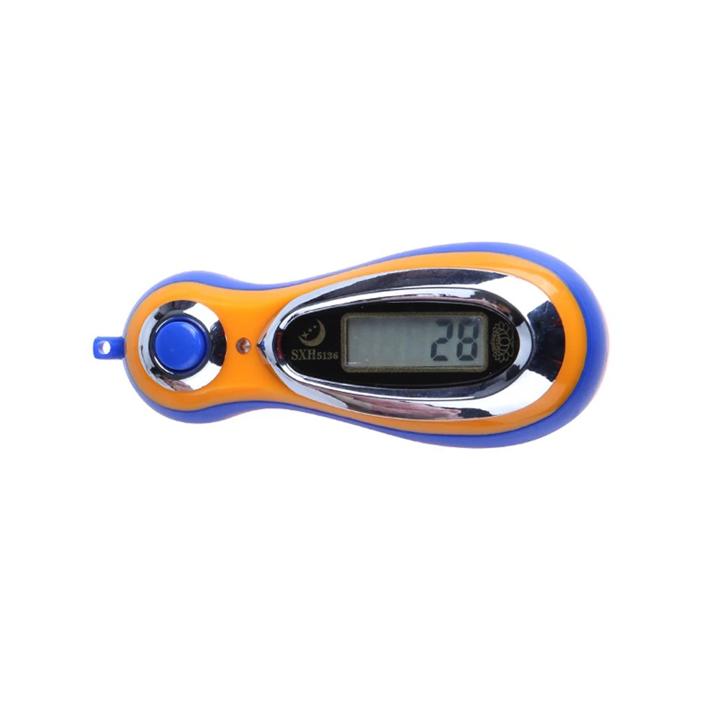 LCD 5 цифровой MP3 Форма Электронный ручной счетчик с веревочной молитвой