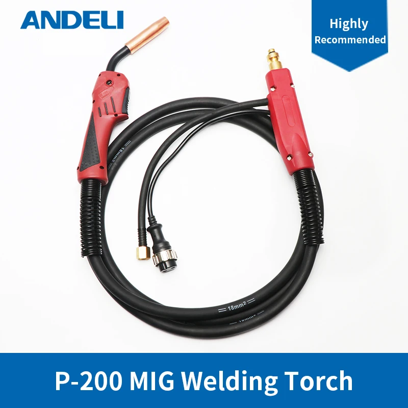 ANDELI MIG Torch Welding Gun P-200 3m for MIG Welding Machine MIG Welding Torch
