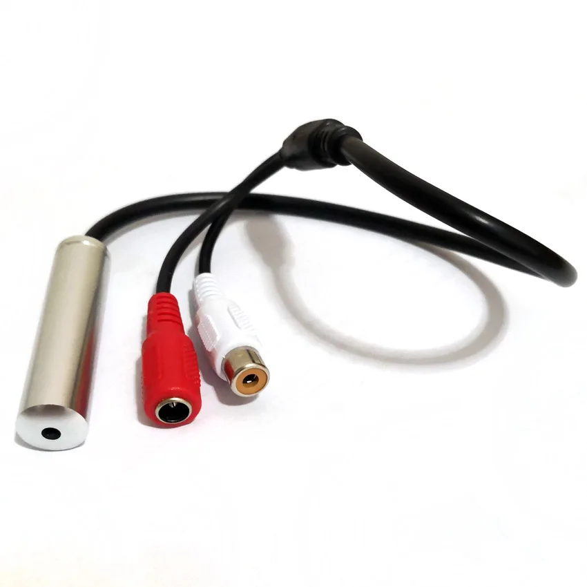 Широкополосный Высокочувствительный Металлический мини-микрофон для