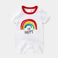 zwy138 new style cartoon baby girl summer cotton baby girl romper short sleeved newborntoddler romper for boys baby clothes