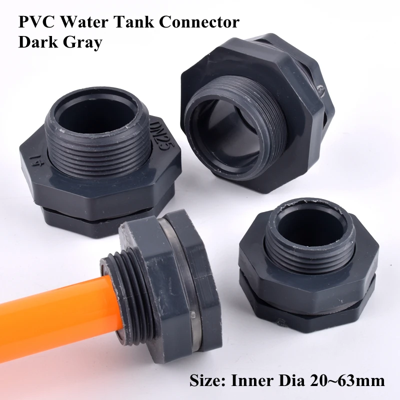 

Соединитель для резервуара для воды из ПВХ с внутренним диаметром 20-63 мм, 1 шт.