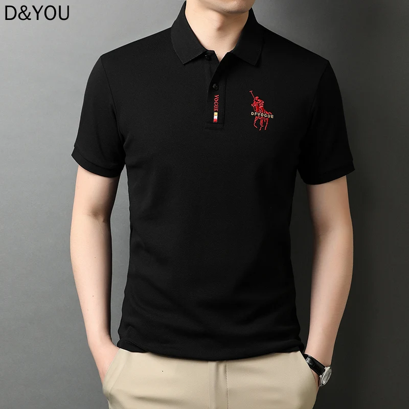 

Top Grade 100% Cotton Polo Shirts For Men 2021 Summer New Arrival Business Casual Embroidered Logo Tops Homme Designer Clothes