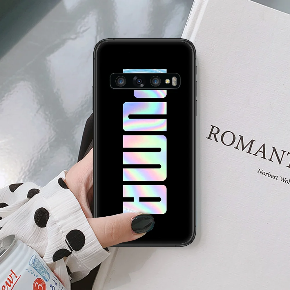 

Fashion Sports brand PUMA Phone Case For Samsung Galaxy Note S 8 9 10 20 Plus E Lite Uitra black Cell Trend Waterproof Luxury