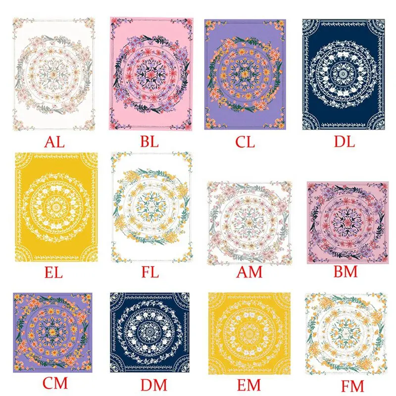 

Indian Mandala Tapestry Wall Hanging Flower Psychedelic Tapestry Wall Hanging Decor for Living Room Bedroom Bohemian Plant Print