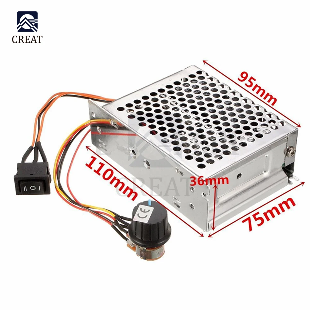 Регулятор скорости двигателя 10 50 В постоянного тока 40 А ШИМ переключатель