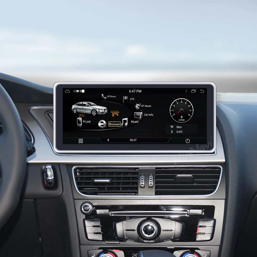 Автомагнитола KiriNavi 10 25 дюйма Android 9 0 для Audi A4 A5 A4L S4 мультимедийный плеер авто GPS