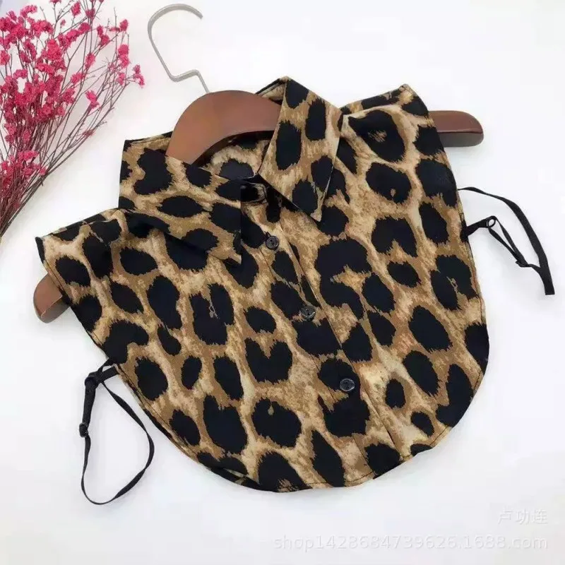 

Classic Women Cotton Printing Fake Collar Vintage Detachable Clothes Accessories Lapel Blouse Top Shirt Collar False Collar