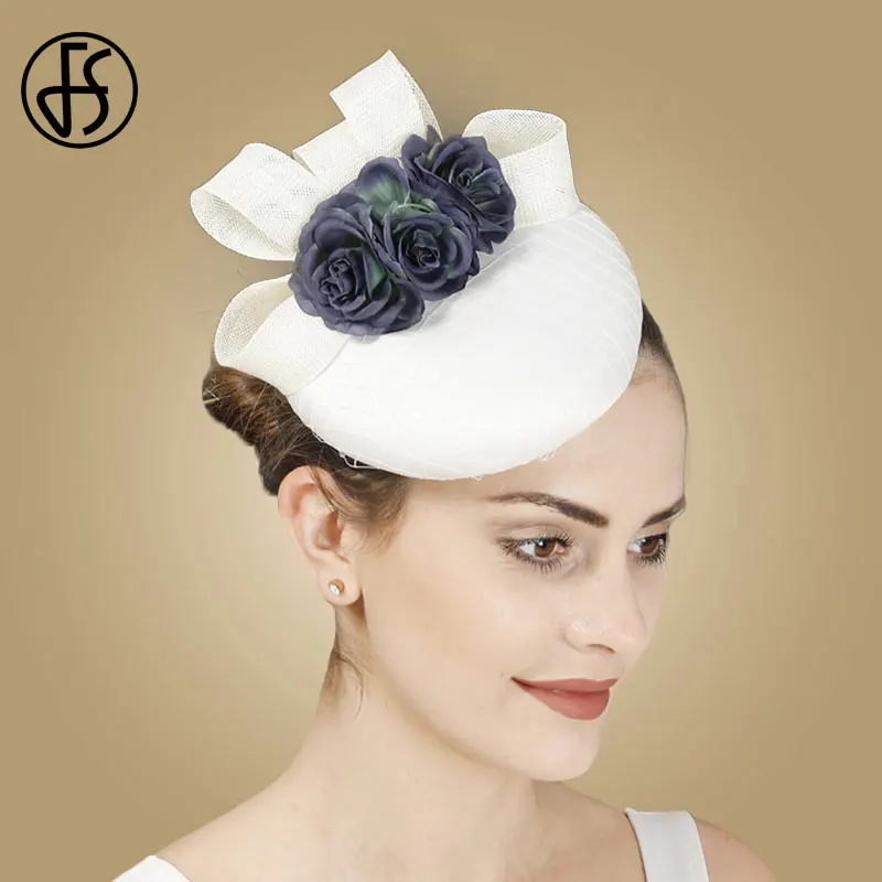 Женская повязка на голову FS белая основа для шляпы Таблетка большой головной