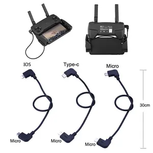Кабель-адаптер для передачи данных 30 см для DJI Spark Mavic MiniSE Pro Air2 Pro Zoom, коннектор для дрона, планшета, телефона, Type-C Micro-USB кабель IOS