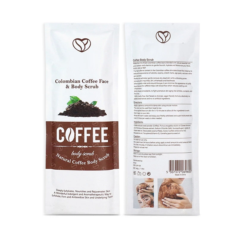 Кофейный скраб двойного назначения для лица и тела 50 г антивозрастное