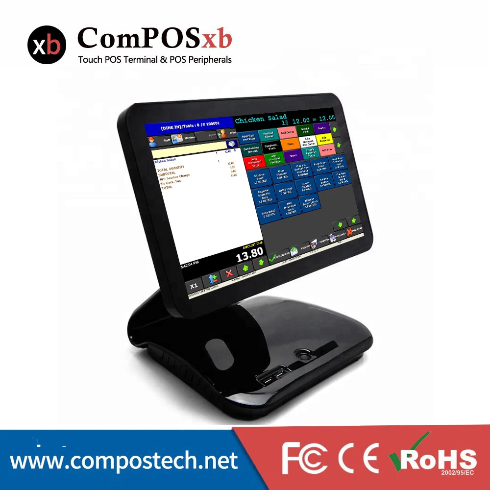 Бесплатная доставка Pos система 15 6 кассовых аппаратов ресторанное оборудование с