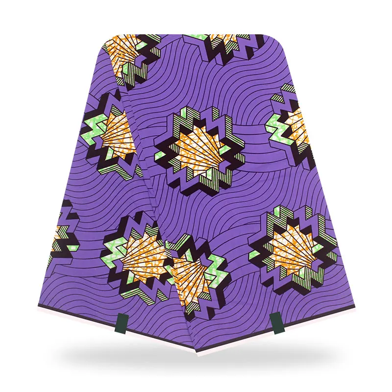 Лидер продаж фиолетовый 100% хлопок оригинальная вощеная ткань 2020 с Африканским